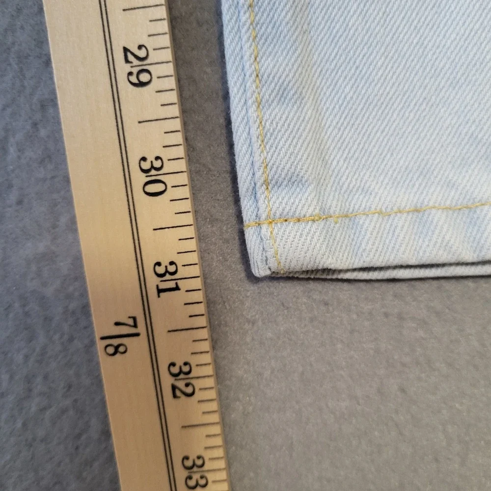 Acne Jeans Light Bleach Wash Slim Denim Trousers Made in Italy 31x31 - Picture 7 of 12